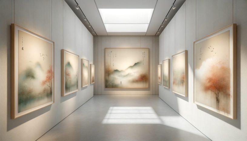 秋の庫内 ― 水彩展：画像生成の新たな思想