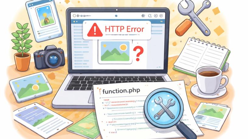 「HTTPエラー」WordPressでメディアをアップロードできない→funciton.php修正
