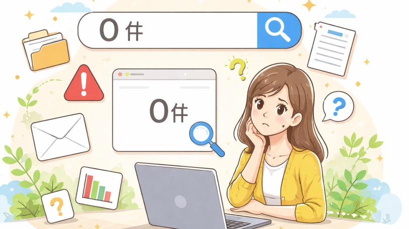 検索結果が0件でした
