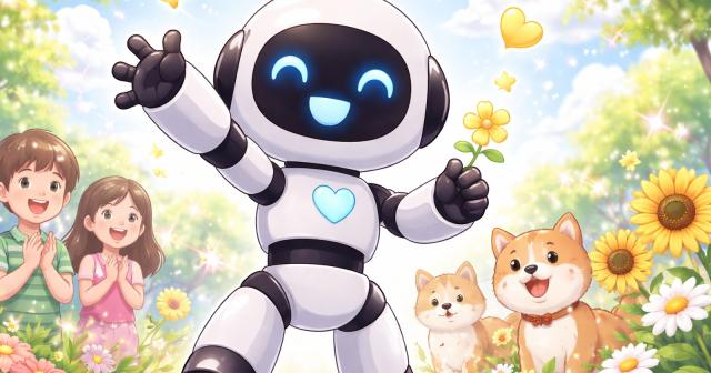 雰囲気は、みんなを幸せにするロボット
