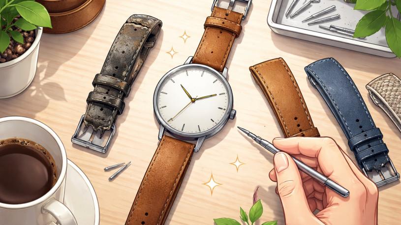 BRAUNの腕時計のベルトを新しくする