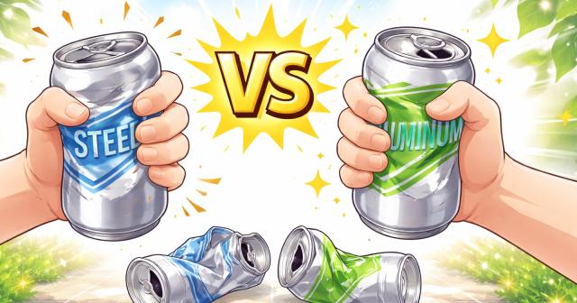 スチール缶とアルミ缶はどっちが潰しやすい？握力の違い