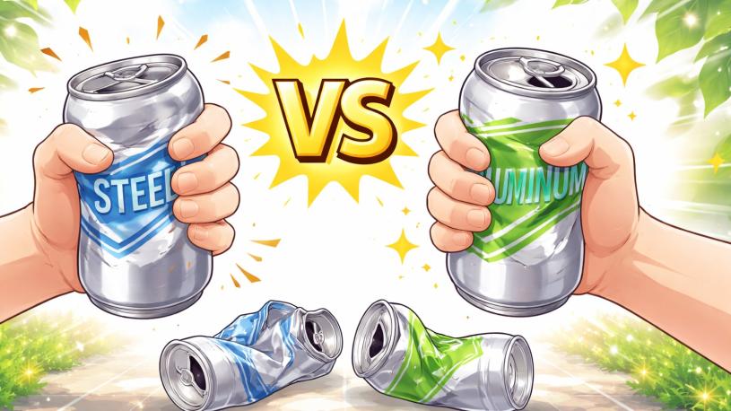 スチール缶とアルミ缶はどっちが潰しやすい？握力の違い