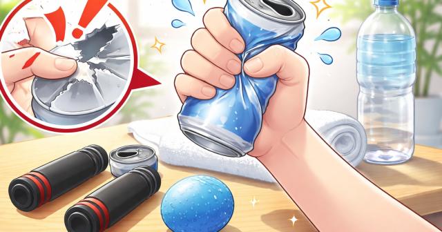 缶潰しは握力トレーニングになる？危険な理由と代わりの方法