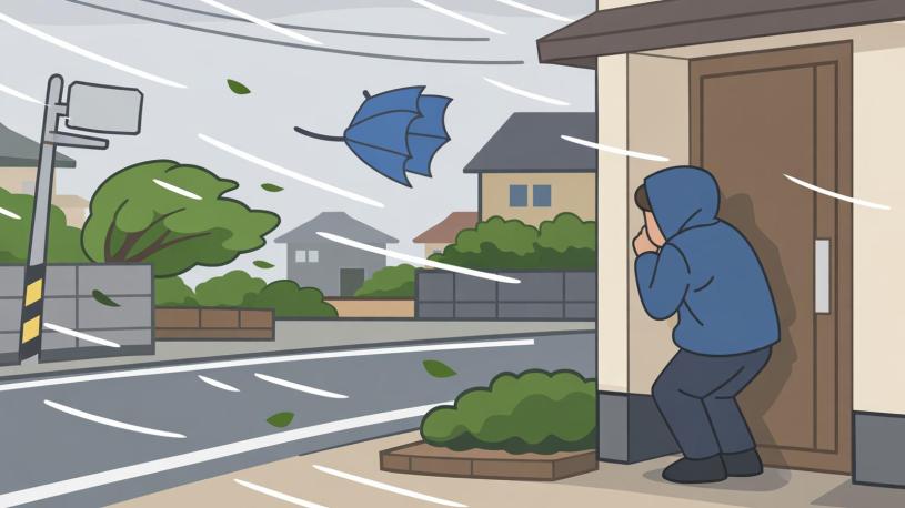 風速２５ｍは、人生を左右する用事でもない限り、外出してはいけないレベル