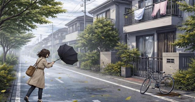 風速10mはどれくらい？傘・自転車・洗濯物・外出の目安