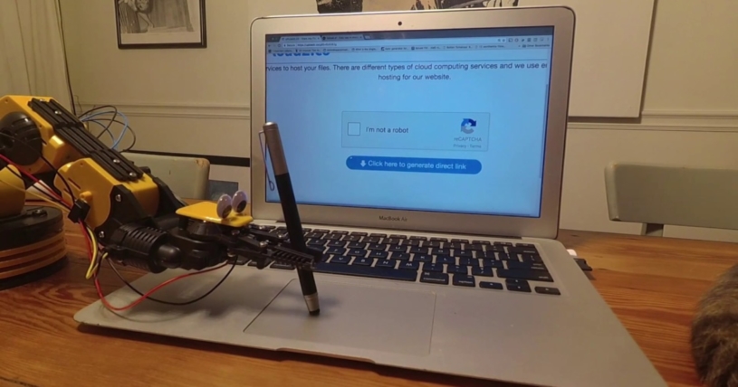私は、ロボットではない！「ロボットではないのチェックを押すロボット」