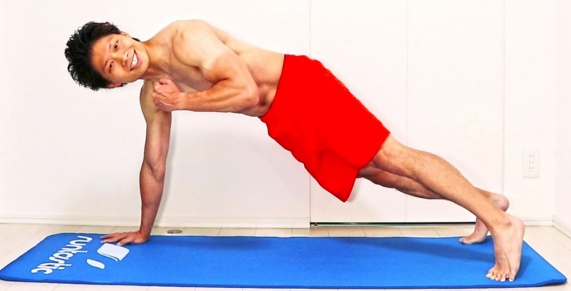 10分！お腹の脂肪を落とすプランク腹筋10種目！